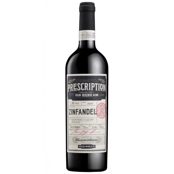 Prescription Zinfandel 2016 Alle vine Smalle Vine